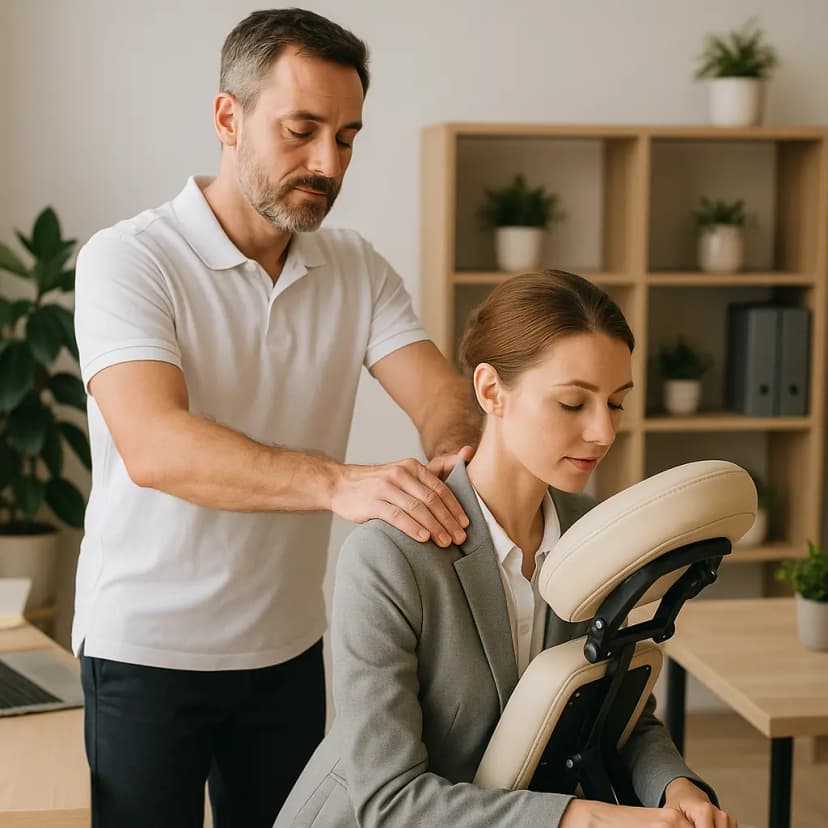 Les secrets du massage au bureau
