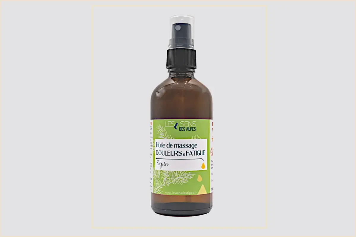 Huile de massage premium Sapin - Douleurs et fatigue - 100 mL visuel 1